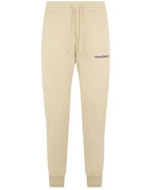 DIESEL Broeken ,Katoen Slim Fit Broek Met Sportieve Elastische Boorden - Naturel