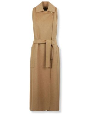 Max Mara Belted Coats - Neutro
