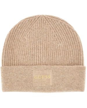 Guess Beanie Hat Brenton Stil - Natur