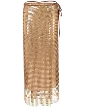 Roberto Cavalli Midi Skirts - Natural