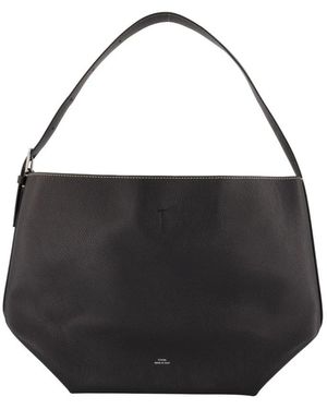 TOTEME Tassen ,Zwart ,Leer Medium Belted Grained-Leather Tote