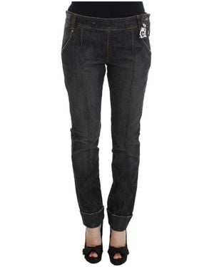 Ermanno Scervino Jeans in denim grigio slim fit - Nero