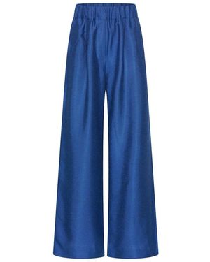 By-Bar Celin Gloss Pants - Blauw