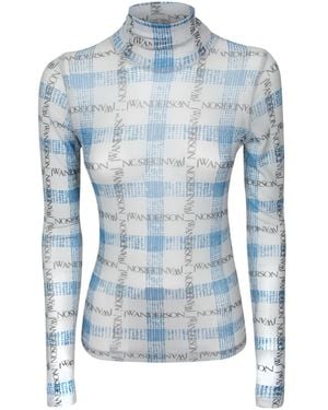 JW Anderson Long Sleeve T-Shirts - Blue