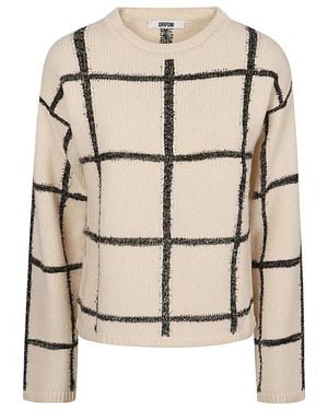 Grifoni Round-Neck Knitwear - Natural