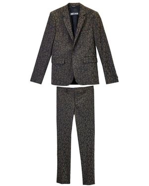 Just Cavalli Single Breasted Suits - Black