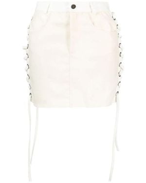Julfer Short Skirts - White