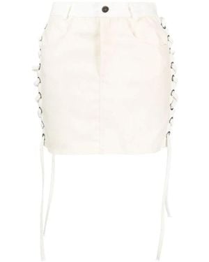 Julfer Short Skirts - White