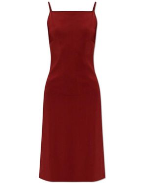 Ferragamo Kleedjes ,Rood ,Off-Shoulder Midi Jurk