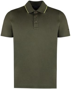 Paul & Shark Tops ,Groen ,Katoen Poloshirt Met Korte Mouwen
