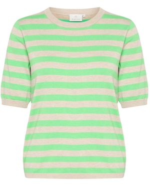 Kaffe Round-Neck Knitwear - Verde