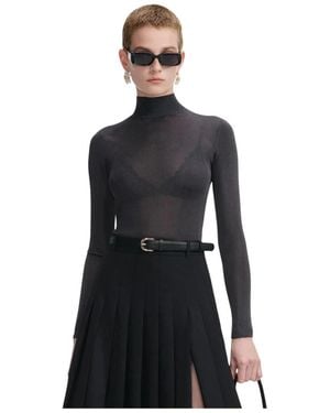 Self-Portrait Turtlenecks - Black