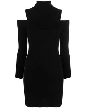 CoSTUME NATIONAL Cwf38008Ve8801Nero Strickkleid - Schwarz