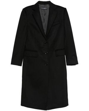 Dolce & Gabbana Single-Breasted Coats - Black