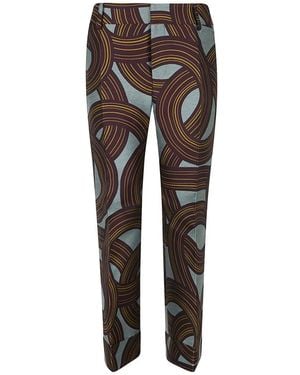 La DoubleJ Cropped Trousers - Brown