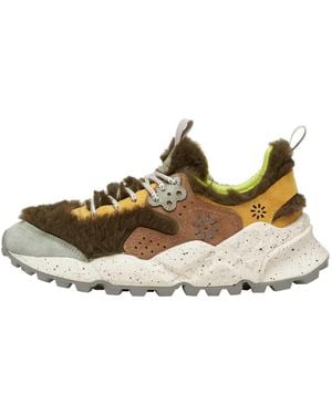 Flower Mountain Sneakers in suede ed eco pelliccia kotetsu woman - Marrone