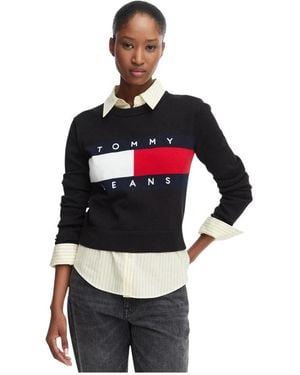 Tommy Hilfiger Round-Neck Knitwear - Rojo