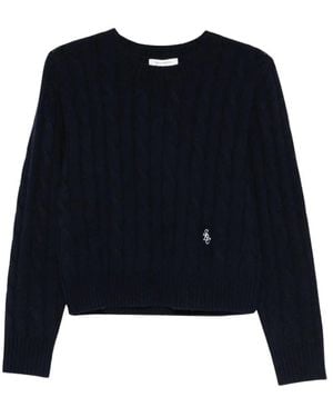 Sporty & Rich Round-Neck Knitwear - Blue
