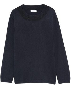 Barba Napoli Round-Neck Knitwear - Azul