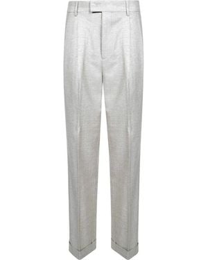 Berwich Straight Trousers - Grey