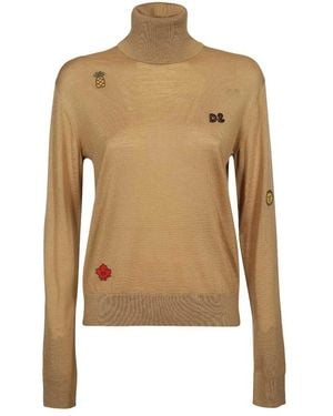 DSquared² Turtlenecks - Natural