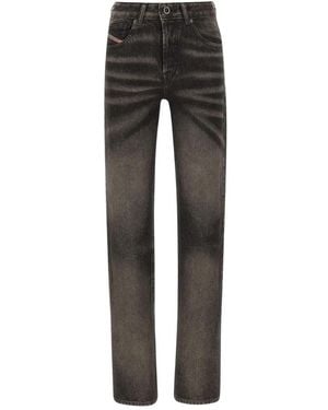 DIESEL Jeans ,Zwart ,Katoen D-Heel-Fsj Katoenen Denim Jeans - Grijs
