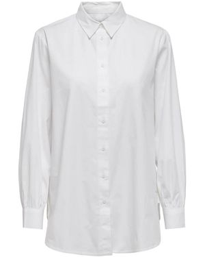 ONLY Nora Nieuw Shirt Met Lange Mouwen - Wit