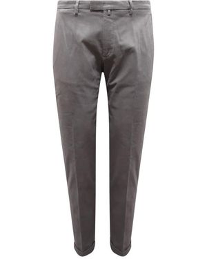 BRIGLIA Slim-Fit Trousers - Grey