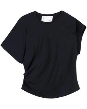 8pm T-Shirt Met Knoopdetail - Zwart