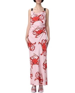 MSGM Maxi Dresses - Red