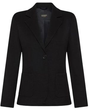 Seventy Stretch Knit Jacket - Zwart