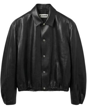 Jil Sander Jassen ,Zwart ,Blouson 139 Lh