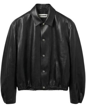 Jil Sander Jassen ,Zwart ,Blouson 139 Lh