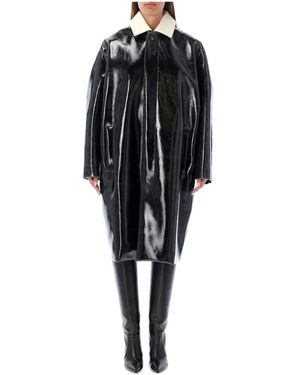 Philosophy Di Lorenzo Serafini Lana coated overcoat - Nero