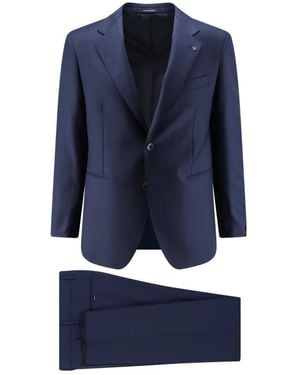 Tagliatore Single-Breasted Virgin Wool Suit - Blauw