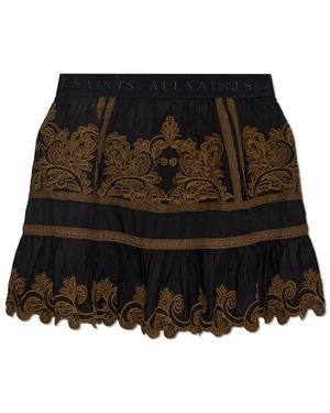 AllSaints Short Skirts - Negro