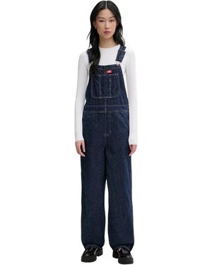 Dickies Lockere Latzhose Aus Denim - Blau