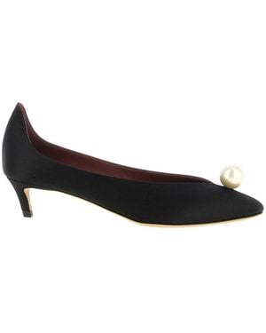 Magda Butrym Schoenen ,Zwart ,Satijn Zijden Satijnen Pumps