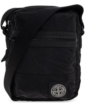 Stone Island Messenger Bags - Black