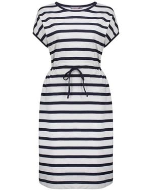 Geisha Gestreiftes Kleid - Blau