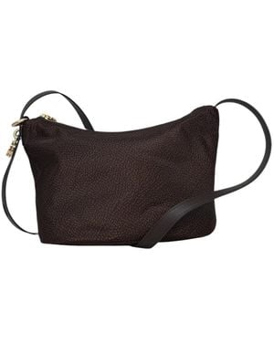 Borbonese Tassen ,Bruin ,Leer Borsa Crossover Small