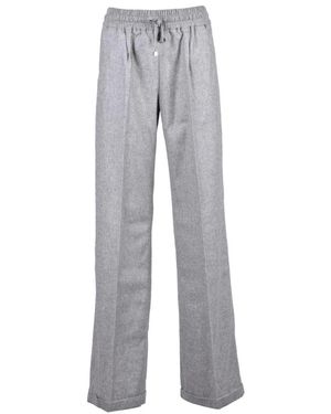 Kiton Straight Trousers - Grigio