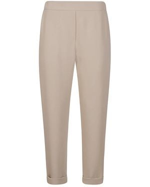 P.A.R.O.S.H. Cropped Trousers - Natural