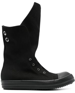 Rick Owens Zwarte Sneaks Laarzen