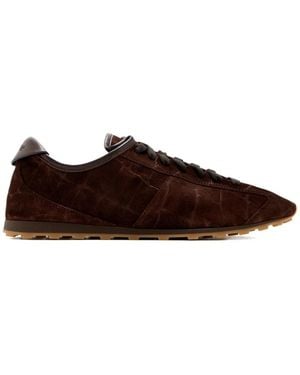 Jacquemus The Tennis Suede Trainers - Brown