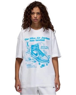Nike Oversized Graphic T-Shirt - Blau