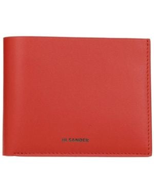 Jil Sander Wallets & Cardholders - Rosso