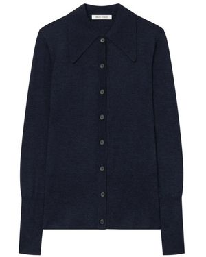 Mark Kenly Domino Tan Cardigans - Blue
