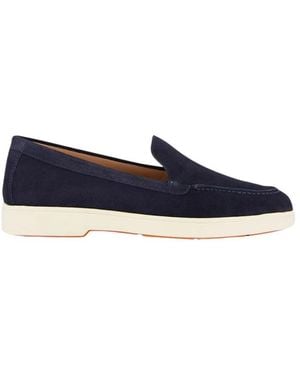 Santoni Wildleder-Loafer - Blau