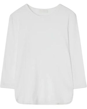 Teurn Studios Langärmeliges Ripp-Top - Weiß